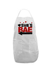 She's BAE - Left Arrow Adult Apron-Bib Apron-TooLoud-White-One-Size-Davson Sales