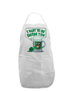 Green Beer - Inside You Adult Apron-Bib Apron-TooLoud-White-One-Size-Davson Sales