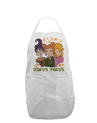 Hocus Pocus Witches Adult Apron-Bib Apron-TooLoud-White-One-Size-Davson Sales