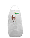 Rudolf Ratchet Reindeer Color Adult Apron-Bib Apron-TooLoud-White-One-Size-Davson Sales