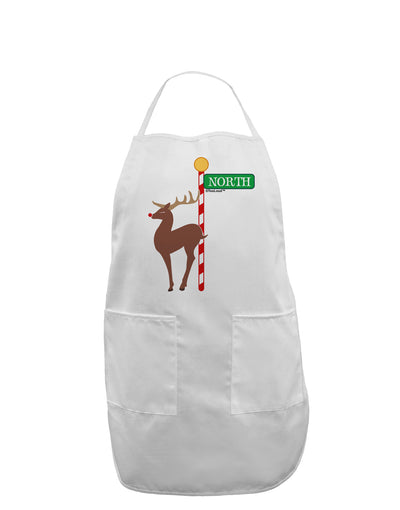 Rudolf Ratchet Reindeer Color Adult Apron-Bib Apron-TooLoud-White-One-Size-Davson Sales