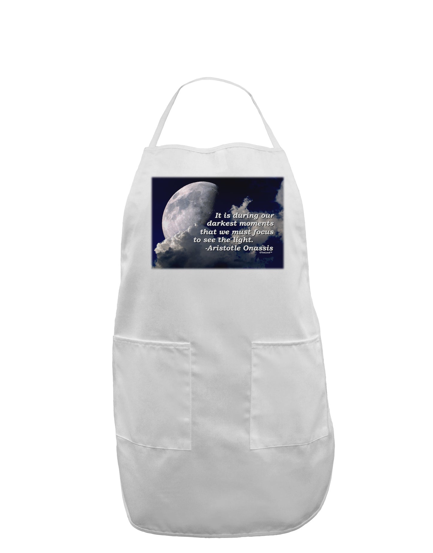 Our Darkest Moments Adult Apron-Bib Apron-TooLoud-White-One-Size-Davson Sales
