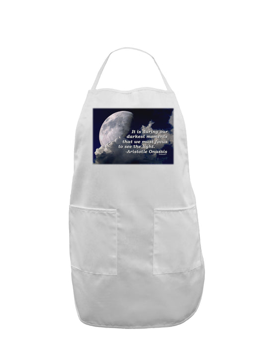 Our Darkest Moments Adult Apron-Bib Apron-TooLoud-White-One-Size-Davson Sales