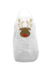 Cute Rudolph Reindeer Face Christmas Adult Apron-Bib Apron-TooLoud-White-One-Size-Davson Sales