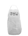 Eat Sleep Music Design Adult Apron by TooLoud-Bib Apron-TooLoud-White-One-Size-Davson Sales