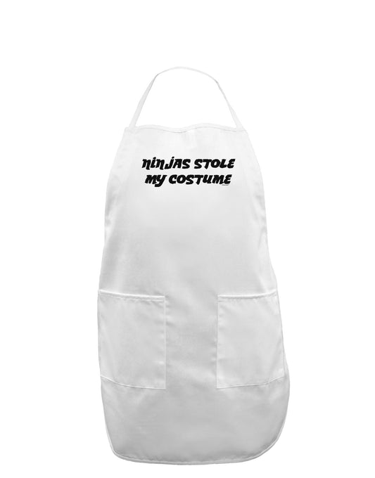 Ninjas Stole My Costume - Halloween Adult Apron-Bib Apron-TooLoud-White-One-Size-Davson Sales