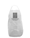 Freedom Flag BnW Adult Apron-Bib Apron-TooLoud-White-One-Size-Davson Sales