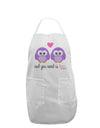 Owl You Need Is Love - Purple Owls Adult Apron by TooLoud-Bib Apron-TooLoud-White-One-Size-Davson Sales