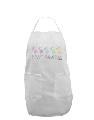 Cute Pastel Bunnies - Hoppy Easter Adult Apron by TooLoud-Bib Apron-TooLoud-White-One-Size-Davson Sales