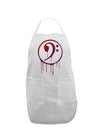 Dripping Bass Symbol Adult Apron-Bib Apron-TooLoud-White-One-Size-Davson Sales