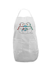 Cute Snowman Family with Boy Adult Apron by TooLoud-Bib Apron-TooLoud-White-One-Size-Davson Sales