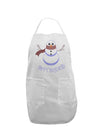 Snowman - Happy Holidays Adult Apron-Bib Apron-TooLoud-White-One-Size-Davson Sales