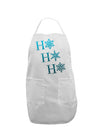 Ho Ho Ho Snowflakes Adult Apron-Bib Apron-TooLoud-White-One-Size-Davson Sales