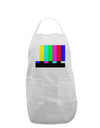 Color Bars Test Signal Adult Apron-Bib Apron-TooLoud-White-One-Size-Davson Sales