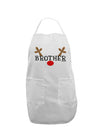 Matching Family Christmas Design - Reindeer - Brother Adult Apron by TooLoud-Bib Apron-TooLoud-White-One-Size-Davson Sales