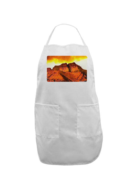 San Juan Mountain Range CO Adult Apron-Bib Apron-TooLoud-White-One-Size-Davson Sales