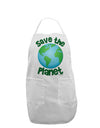 Save the Planet - Earth Adult Apron-Bib Apron-TooLoud-White-One-Size-Davson Sales