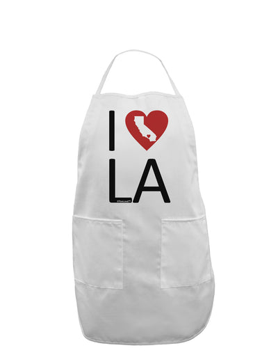 I Heart Los Angeles Adult Apron-Bib Apron-TooLoud-White-One-Size-Davson Sales