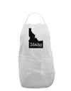 Idaho - United States Shape Adult Apron by TooLoud-Bib Apron-TooLoud-White-One-Size-Davson Sales