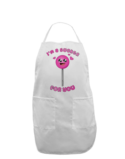 Sucker For You Adult Apron-Bib Apron-TooLoud-White-One-Size-Davson Sales