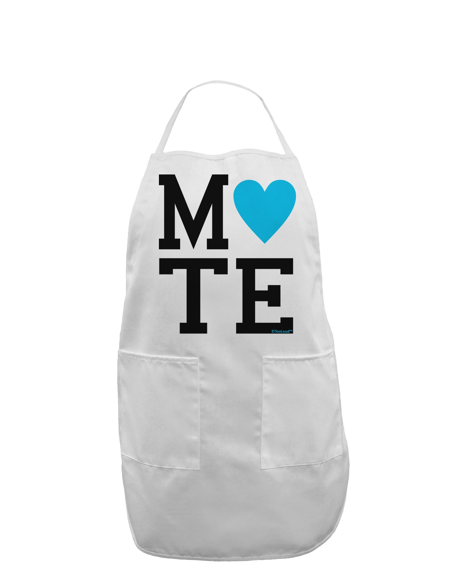 Matching Soulmate Design - Mate - Blue Adult Apron by TooLoud-Bib Apron-TooLoud-White-One-Size-Davson Sales