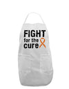 Fight for the Cure - Orange Ribbon Leukemia Adult Apron-Bib Apron-TooLoud-White-One-Size-Davson Sales