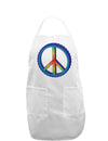 Rainbow Peace Adult Apron-Bib Apron-TooLoud-White-One-Size-Davson Sales