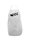 Six Geese A laying Adult Apron-Bib Apron-TooLoud-White-One-Size-Davson Sales