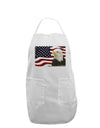Patriotic USA Flag with Bald Eagle Adult Apron by TooLoud-Bib Apron-TooLoud-White-One-Size-Davson Sales