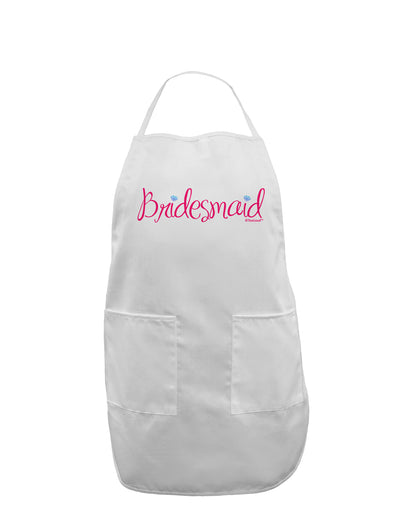 Bridesmaid Design - Diamonds - Color Adult Apron-Bib Apron-TooLoud-White-One-Size-Davson Sales