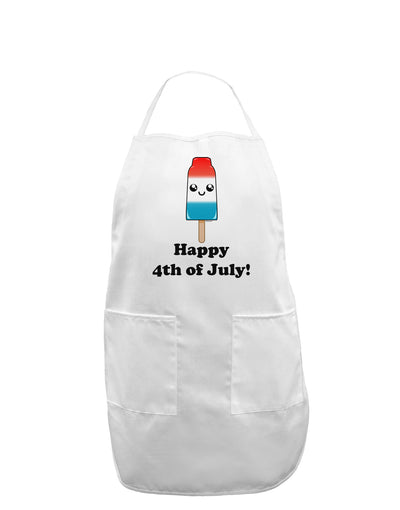 Happy 4th of July Popsicle Adult Apron-Bib Apron-TooLoud-White-One-Size-Davson Sales