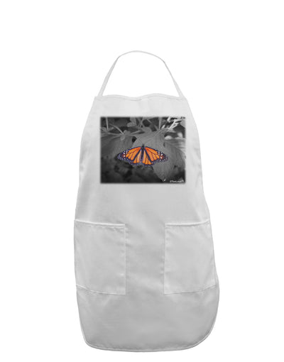 Monarch Butterfly Photo Adult Apron-Bib Apron-TooLoud-White-One-Size-Davson Sales