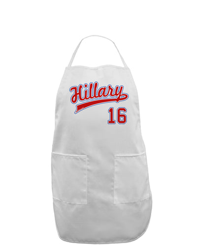 Hillary Jersey 16 Adult Apron-Bib Apron-TooLoud-White-One-Size-Davson Sales