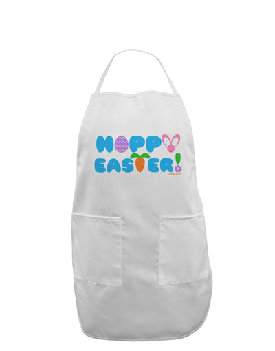 Cute Decorative Hoppy Easter Design Adult Apron by TooLoud-Bib Apron-TooLoud-White-One-Size-Davson Sales