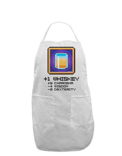 Pixel Whiskey Item Adult Apron-Bib Apron-TooLoud-White-One-Size-Davson Sales