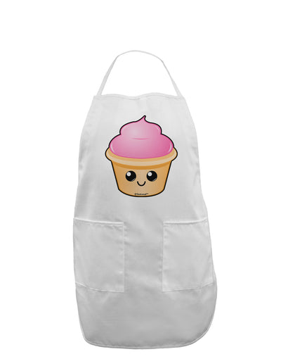 Cute Cupcake Design #2 Adult Apron by TooLoud-Bib Apron-TooLoud-White-One-Size-Davson Sales