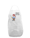 Swim With the Fishes- Petey the Pirate Adult Apron-Bib Apron-TooLoud-White-One-Size-Davson Sales