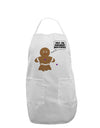 Not My Gumdrop Buttons Gingerbread Man Christmas Adult Apron-Bib Apron-TooLoud-White-One-Size-Davson Sales