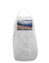 Pikes Peak CO Mountains Text Adult Apron by TooLoud-Bib Apron-TooLoud-White-One-Size-Davson Sales