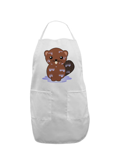 Cute Wet Beaver Adult Apron-Bib Apron-TooLoud-White-One-Size-Davson Sales