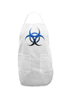 Biohazard Symbol Blue Stone - Apocalypse Adult Apron-Bib Apron-TooLoud-White-One-Size-Davson Sales