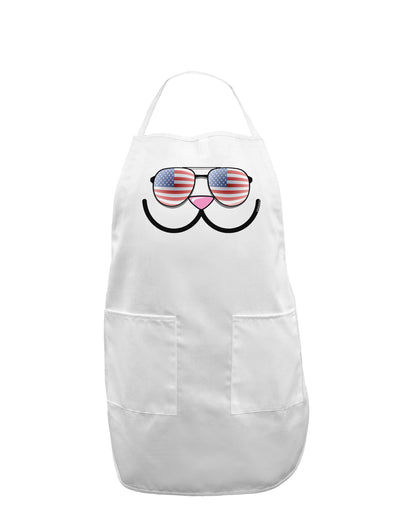 Kyu-T Face - Kawa Patriotic Sunglasses Adult Apron-Bib Apron-TooLoud-White-One-Size-Davson Sales