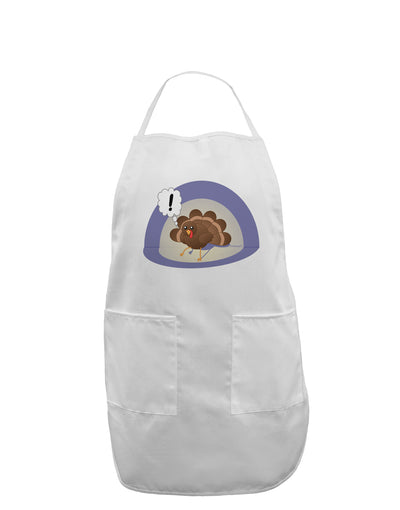 Escaping Turkey - Funny Thanksgiving Adult Apron-Bib Apron-TooLoud-White-One-Size-Davson Sales