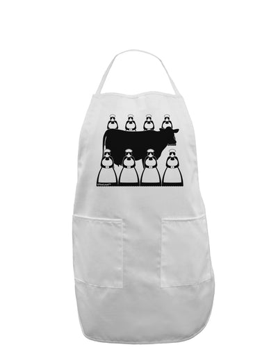 Eight Maids A Milking Adult Apron-Bib Apron-TooLoud-White-One-Size-Davson Sales