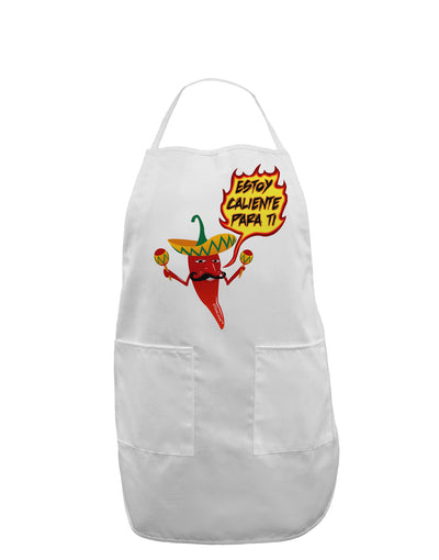 Estoy Caliente Para Ti Adult Apron-Bib Apron-TooLoud-White-One-Size-Davson Sales