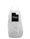 Utah - United States Shape Adult Apron by TooLoud-Bib Apron-TooLoud-White-One-Size-Davson Sales