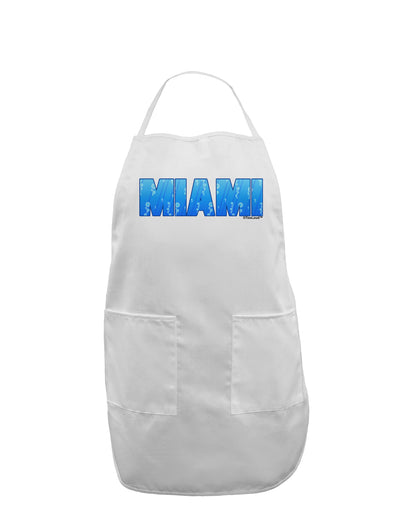 Miami Ocean Bubbles Adult Apron by TooLoud-Bib Apron-TooLoud-White-One-Size-Davson Sales