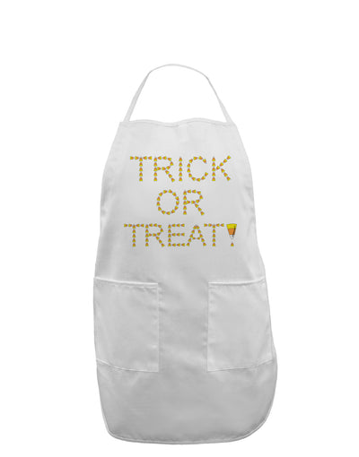 Trick or Treat Candy Corn Halloween Adult Apron-Bib Apron-TooLoud-White-One-Size-Davson Sales