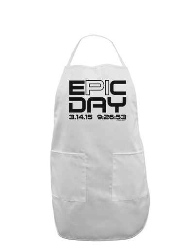 Epic Pi Day Text Design Adult Apron by TooLoud-Bib Apron-TooLoud-White-One-Size-Davson Sales