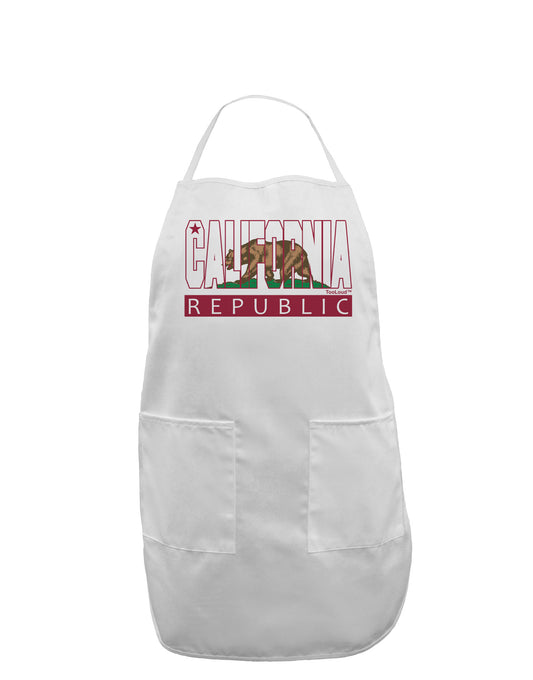 California Design #1 Adult Apron by TooLoud-Bib Apron-TooLoud-White-One-Size-Davson Sales